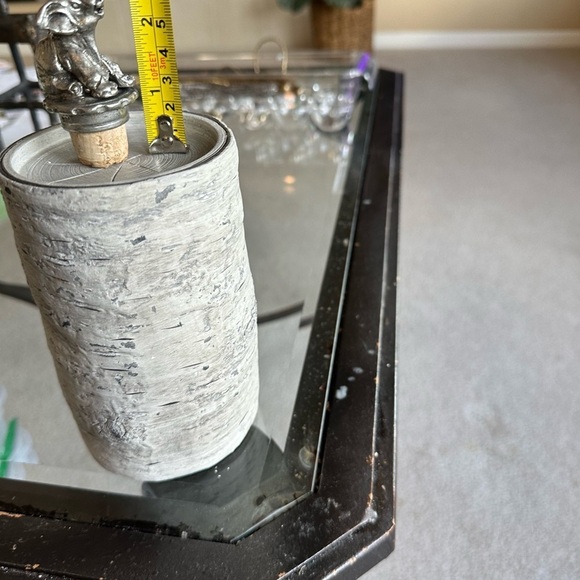 Pewter Cork wine bottle stopper. Elephant with trunk up. - Picture 6 of 7